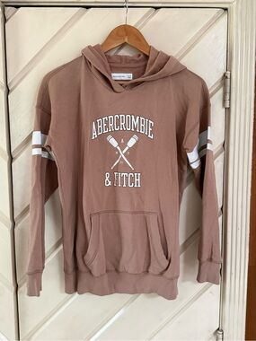 abercrombie kids mauve pullover hoodie with hood